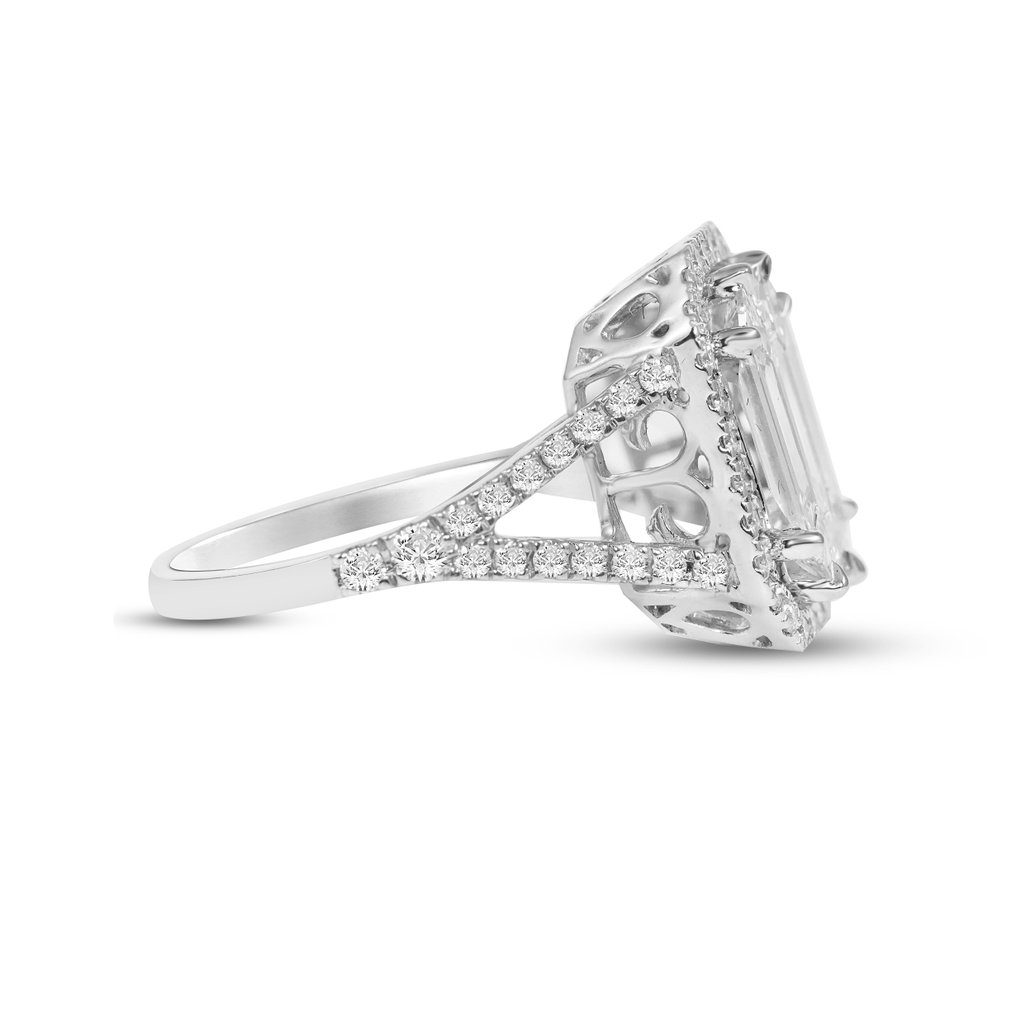 Sormus - 18 kt. Valkokulta - 1.48ct. tw. Timantti (Luonnollinen) - Timantti - 5,80 Ct Look #4.3