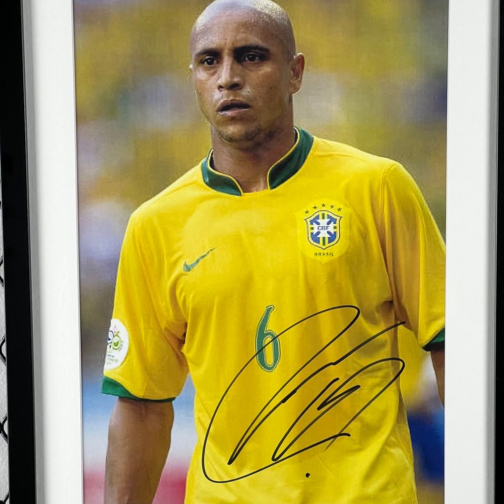Brazil - Roberto Carlos - Foto assinada emoldurada (11 x 8 polegadas) #1.0
