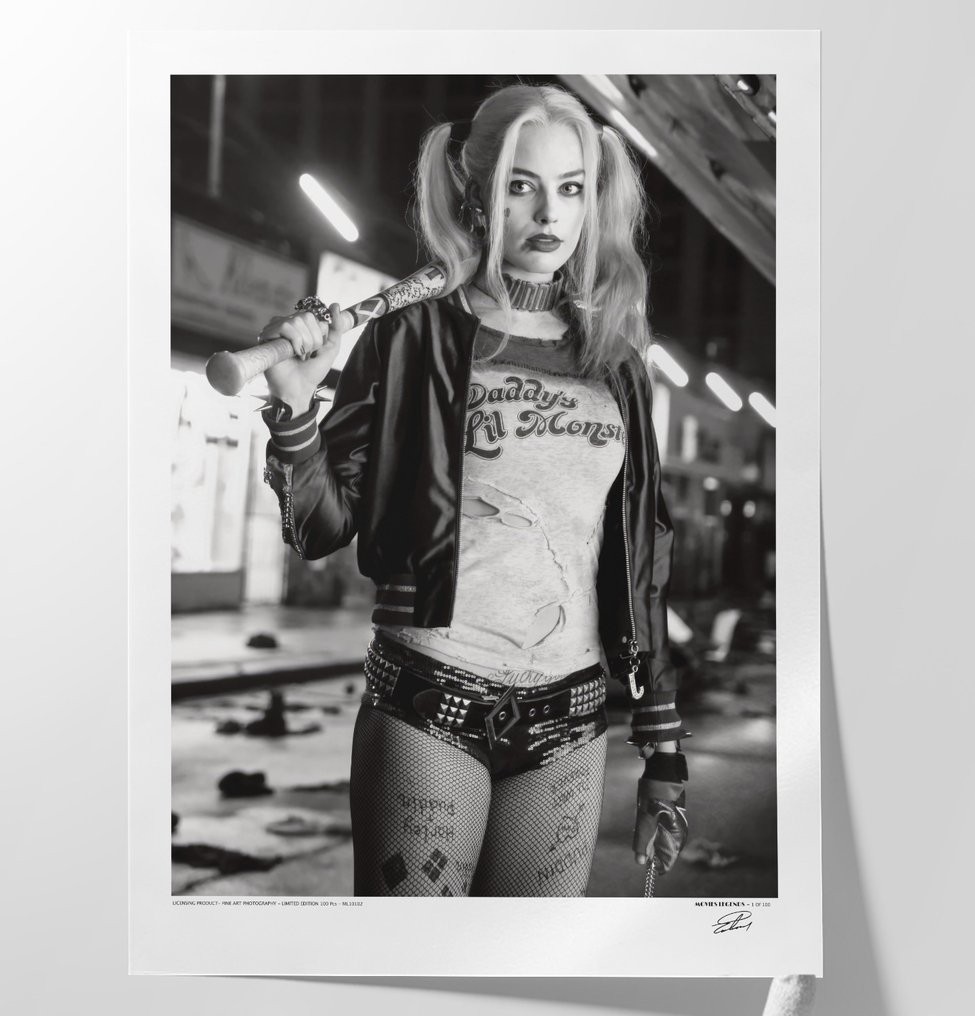 The Suicide Squad - Margot Robbie - XXL Fine Art Photography - 80x60 cm ! - Limited Edition Nr 04 of 100 - Serial 10102 - Collector - No Reserve #4.3