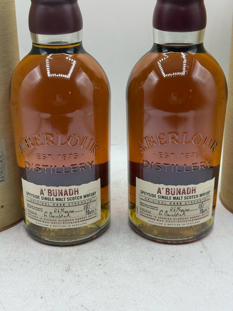 Aberlour A'Bunadh Batch no. 81 - 70cl - 2 bottles - auction