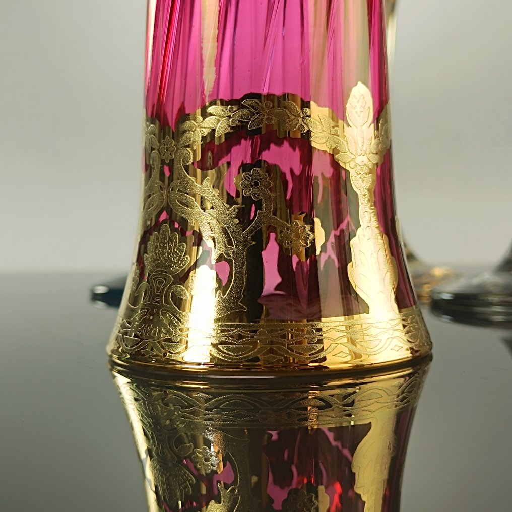 Secoloventesimo - Champagnerflöte (6) - Venice Color Gold Flute - 24 Karat Gold - Handgemalt Gold'n-Farbe #2.1