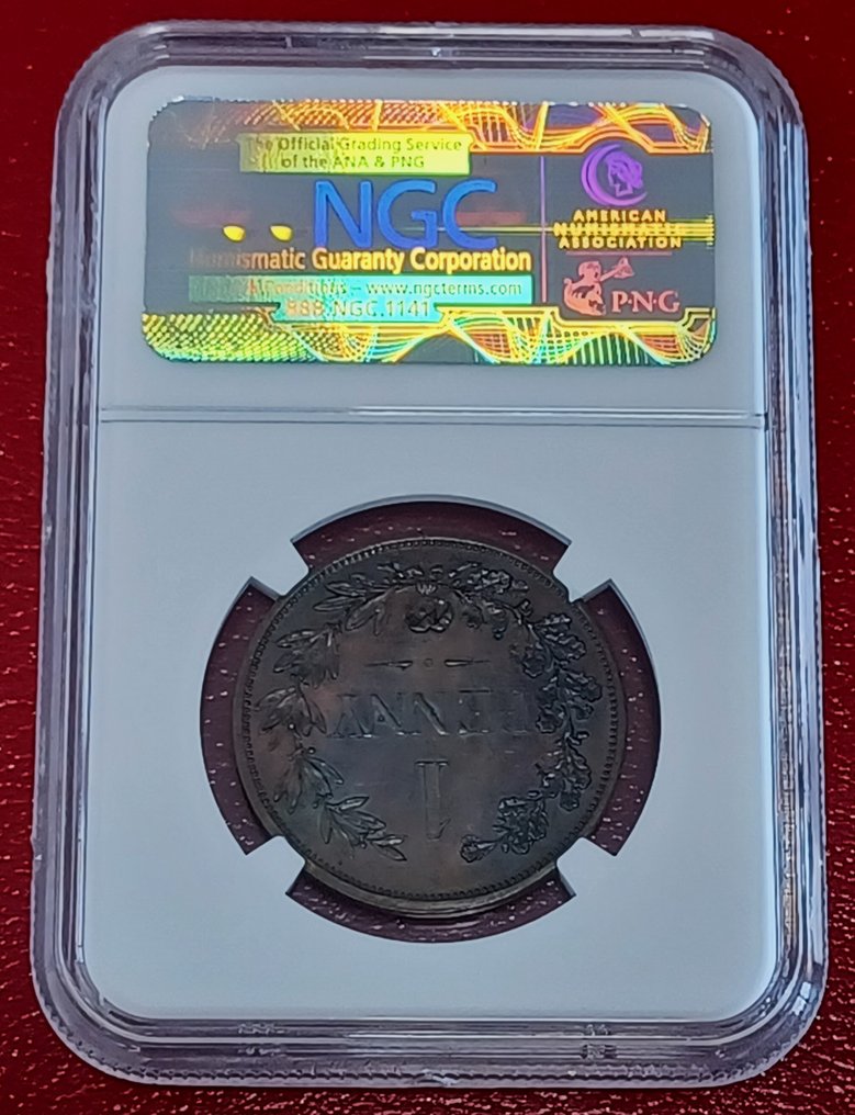 South Africa. 1 Penny 1890 ZAR Bronze NGC PF62BN Transvaal #2.1