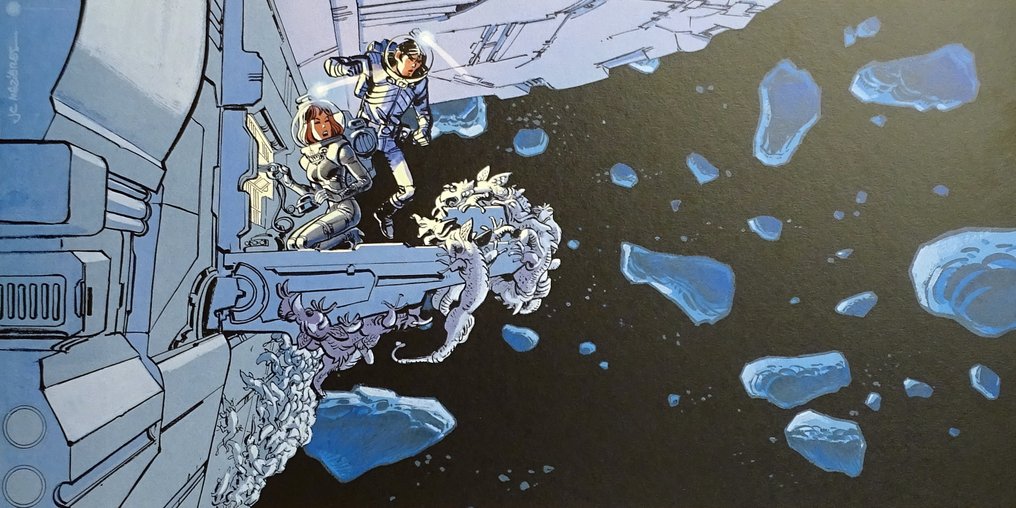 Mézières, Jean-Claude - 1 Offset Print - Valerian et Laureline - L'espace - 2017 #1.0