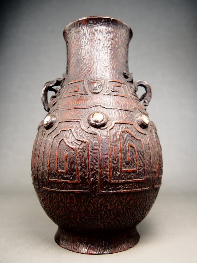 Vaso - Rame - Ryuusyou 龍章 - Giappone - Periodo Meiji (1868-1912) #1.0