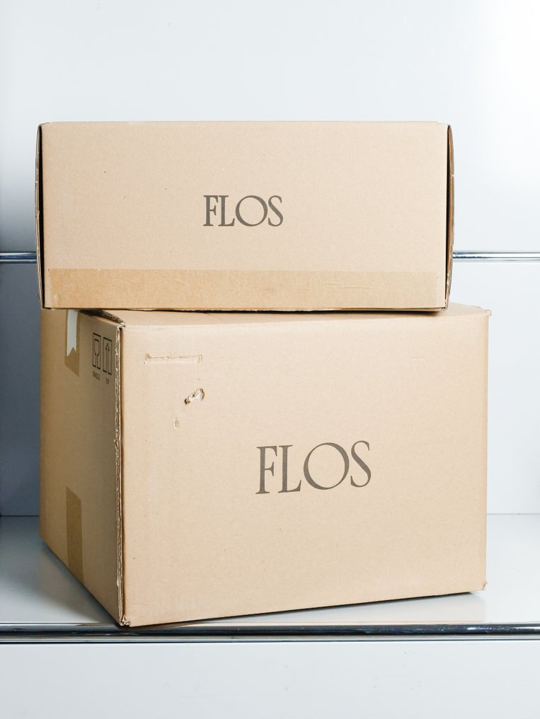 Flos - Edward Barber, Jay Osgerby - 檯燈 - Bellhop Glass T - 白色 - 欧泊玻璃 - 铝 #1.0