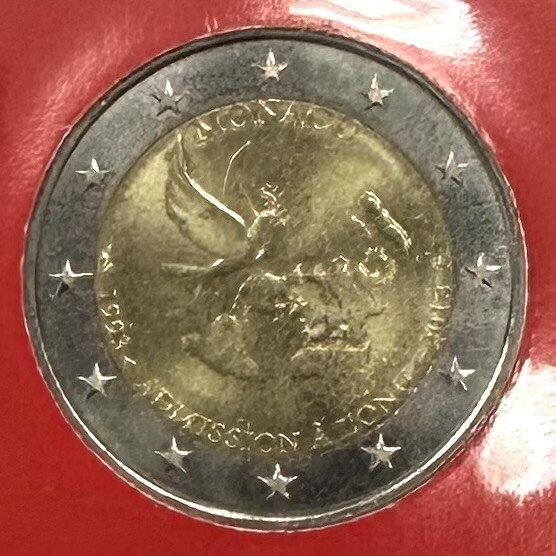 Μονακό. 2 Euro 2013 "ONU" (incl. timbre-poste commémoratif) (χωρίς τιμή ασφαλείας) #2.1