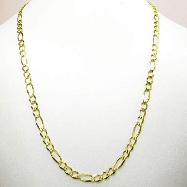 Handmade - Αλυσίδα - 14 καράτια Κίτρινο χρυσό - Figaro Chain - 2,40 mm #3.2