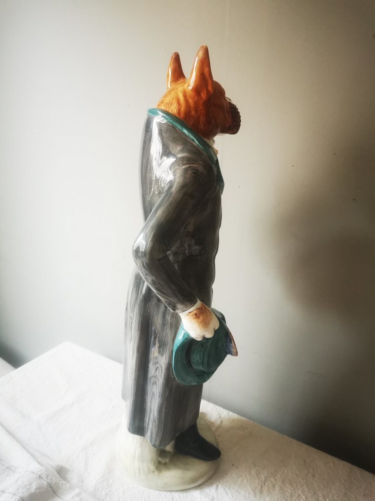 Ronzan - Giovanni Ronzan - Άγαλμα, Boxer - 65 cm - Κεραμικό - 1960 #4.3