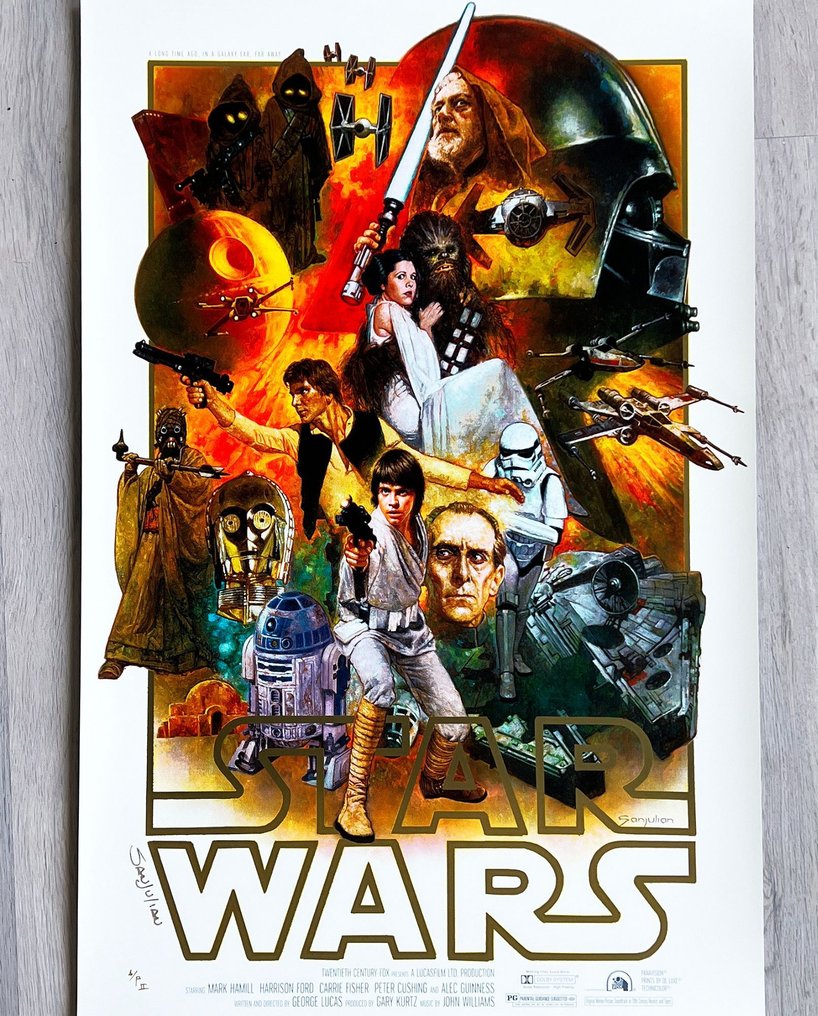 Sanjulian - Star Wars Collector’s Edition (White) – Artist’s Proof – Hand Signed Giclée #1.0