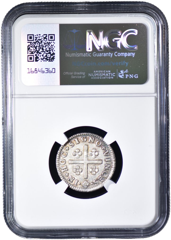 Portugal. D. João V (1706-1750). Tostão (100 Reis) - NGC - AU 53 #3.2