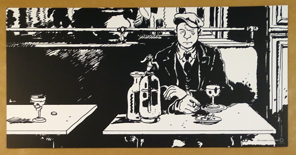 Tardi, Jacques - 1 Offset Print - Nestor Burma - 1915 au bistrot #1.0