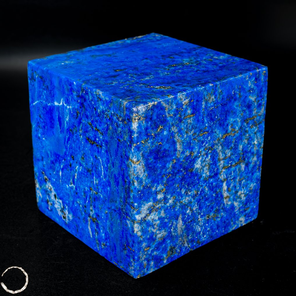 宝石 - 大型装饰用蓝色青金石 立方体- 1448.29 g #1.0