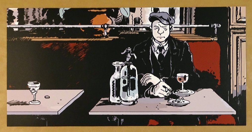 Tardi, Jacques - 1 Offset Print - Nestor Burma - 1915 au bistrot #1.0