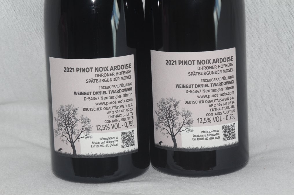 2021 Daniel Twardowski "Pinot Noix - Ardoise" Spätburgunder - Mosel - 2 Bottles (0.75L) #3.2