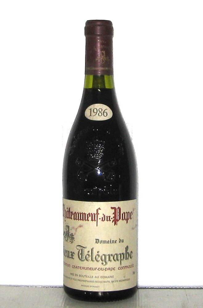 1986 Châteauneuf du Pape - Domaine du Vieux Télégraphe - Ροδανός - 1 Φιάλη (0,75L) #1.0
