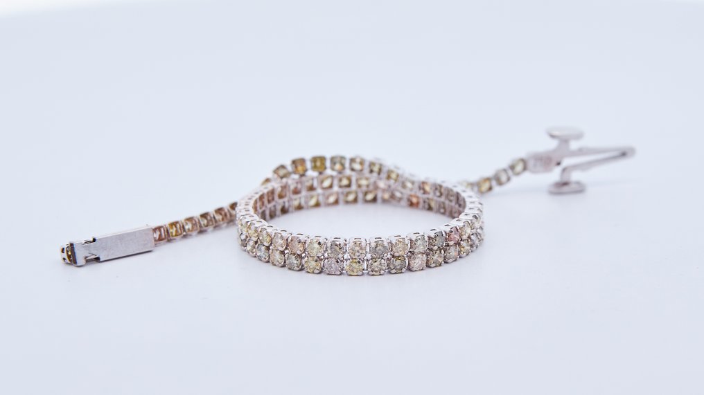 Bracciale - 18 carati Oro bianco -  1.40ct. tw. Diamante (Naturale) - Diamante #1.0