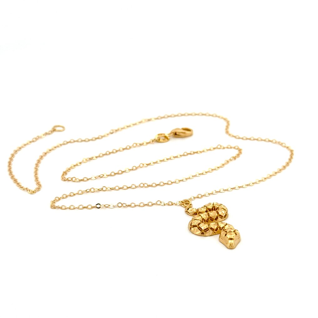 Handmade - 项链 - Serpente - 3.6 g - 18K包金 黄金 #1.0