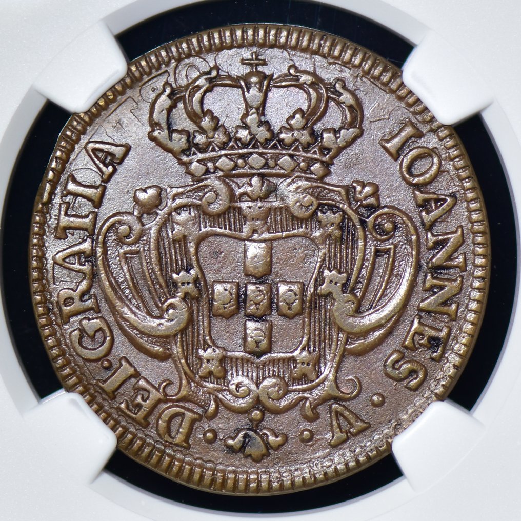 Portugal. D. João V (1706-1750). X Reis 1738 - NGC - AU 53 - Escassa #1.0