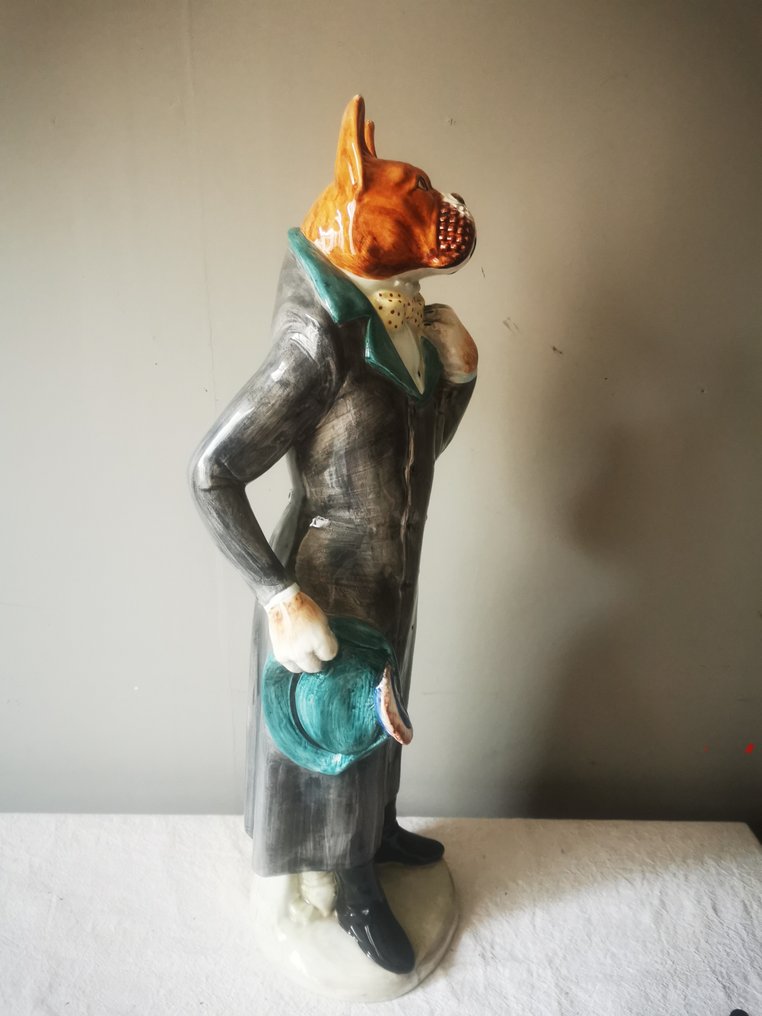 Ronzan - Giovanni Ronzan - Άγαλμα, Boxer - 65 cm - Κεραμικό - 1960 #2.1