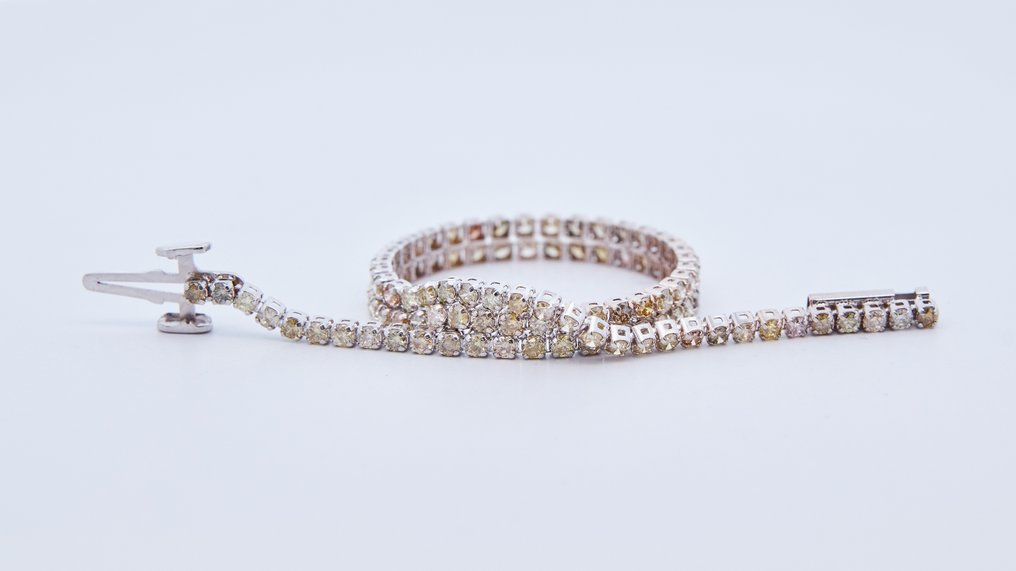Bracciale - 18 carati Oro bianco -  1.40ct. tw. Diamante (Naturale) - Diamante #3.2