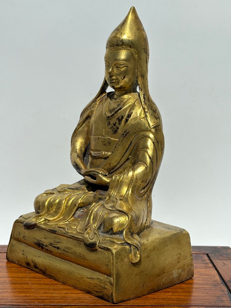 Tsongkhapa - Gilded Bronze - Tibet - 20th century #2.1