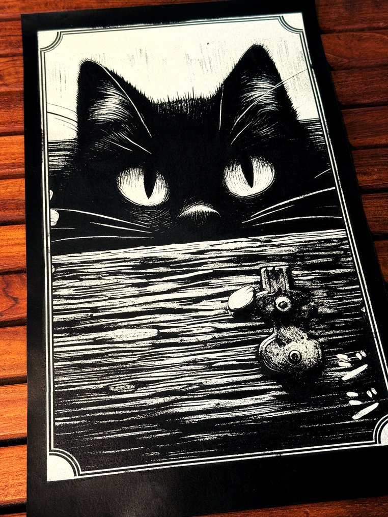 Æ (XX-XXI) - (Set of 3) “Jiji Collection” (2025) – Exclusive Mixed Media Triptych #2.1