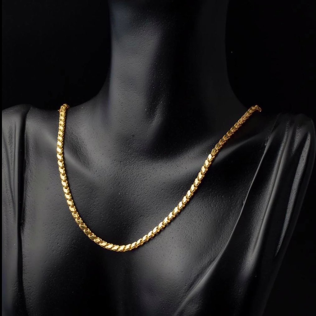 Handmade - 鏈 - 14 克拉 黃金 - Mirror Rope - 3.60 mm #3.2