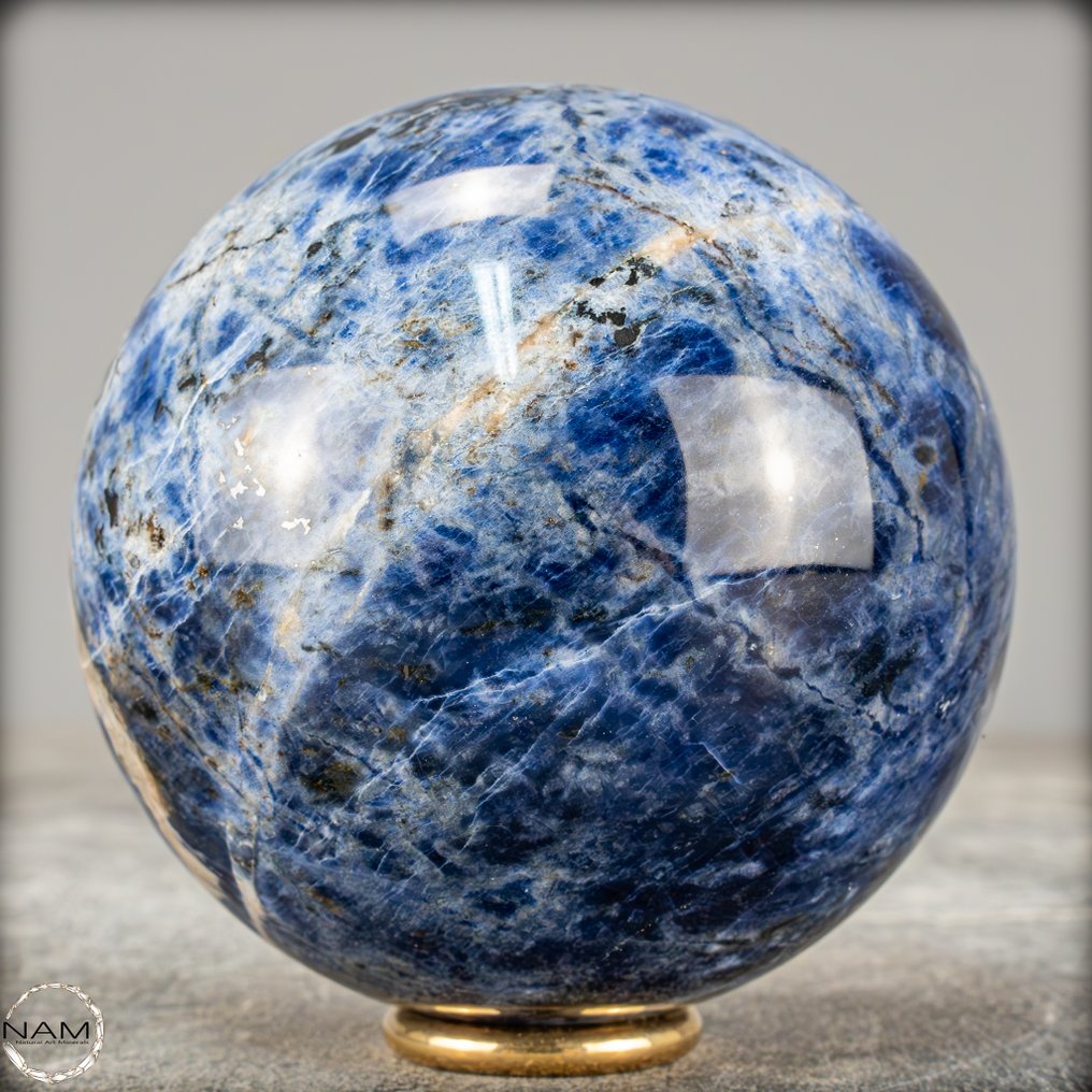 Natural sodalite sphere from Brazil. Of the highest quality- 722.45 g #4.3