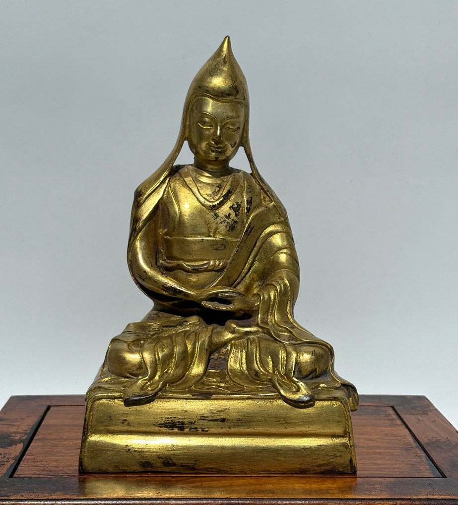 Tsongkhapa - Gilded Bronze - Tibet - 20th century #1.0