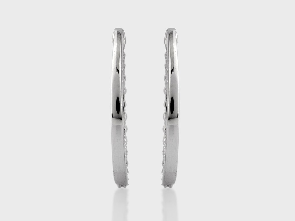 χωρίς τιμή ασφαλείας - Σκουλαρίκια - 14 καράτια Λευκός χρυσός -  1.42ct. tw. Διαμάντι (Εργαστηριακής καλλιέργειας) #2.1