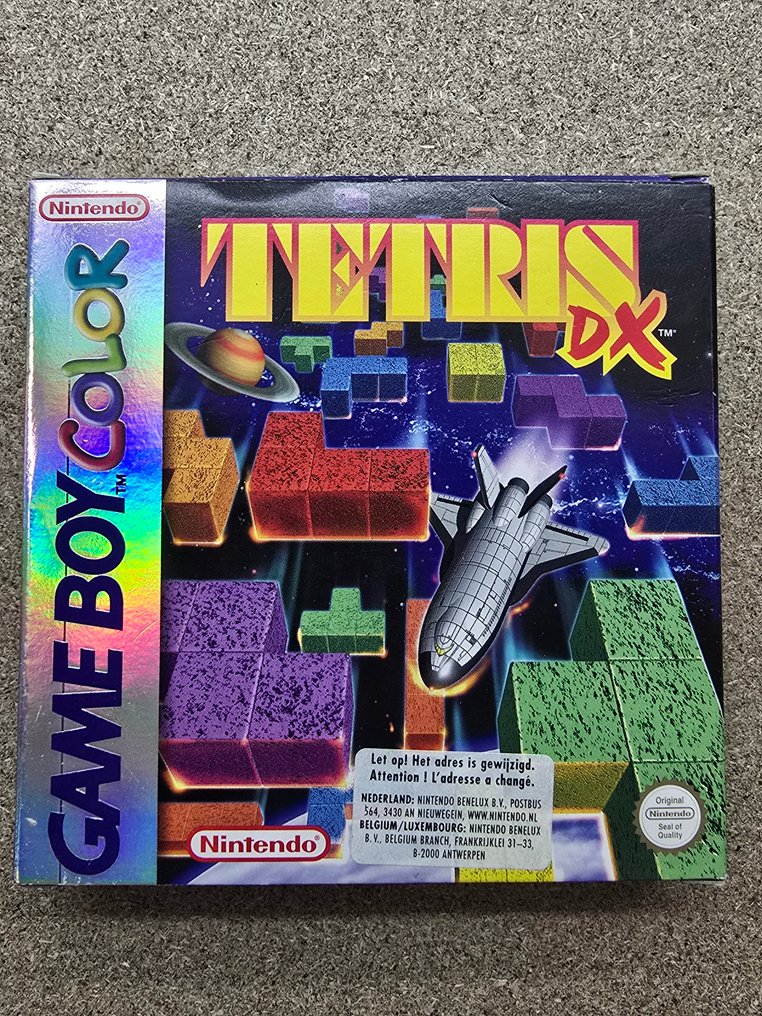 Nintendo - Gameboy Color - TETRIS DX - PAL - First Edition - Old Stock - Rare Green Box - USA - Video game - In original box #1.0