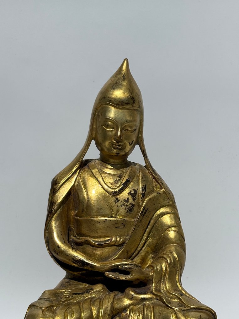 Tsongkhapa - Gilded Bronze - Tibet - 20th century #1.0