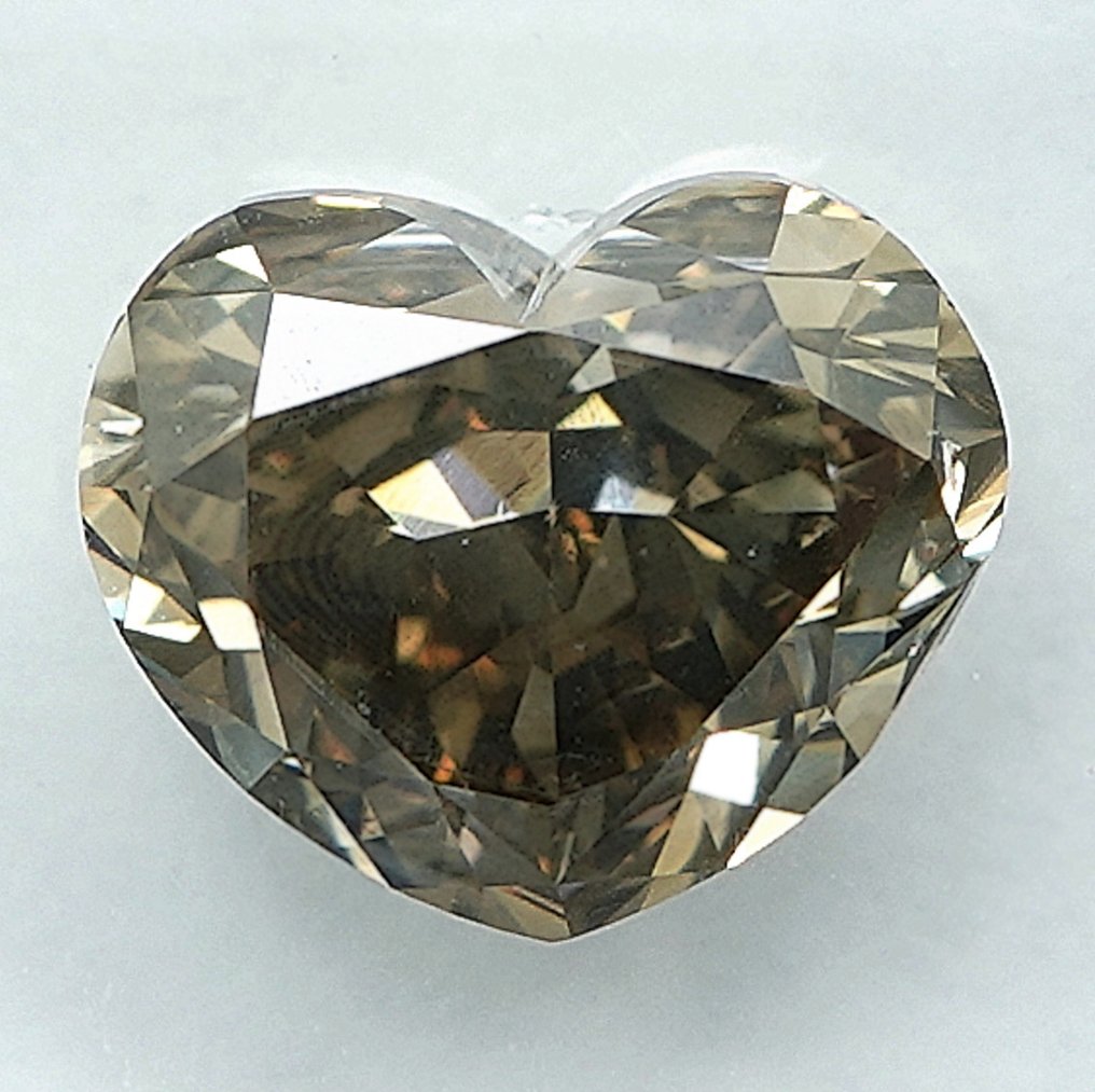 Ei pohjahintaa - 1 pcs Timantti (Luonnonvärinen) - 2.80 ct - Sydän - Fancy Rusehtava Keltainen - SI2 - Kansainvälinen gemologinen instituutti (IGI) #2.1