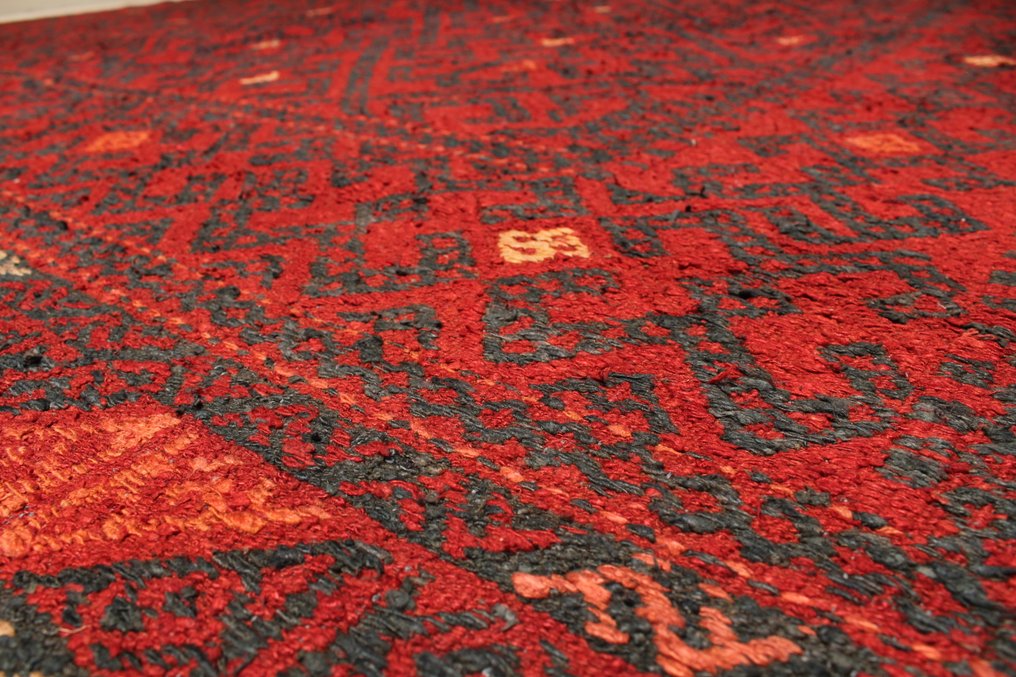 Zijde Turkmeense soumack kelim - 凯利姆平织地毯 - 295 cm - 202 cm #2.1