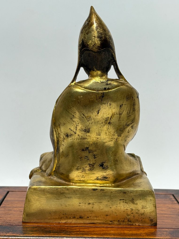 Tsongkhapa - Gilded Bronze - Tibet - 20th century #3.2