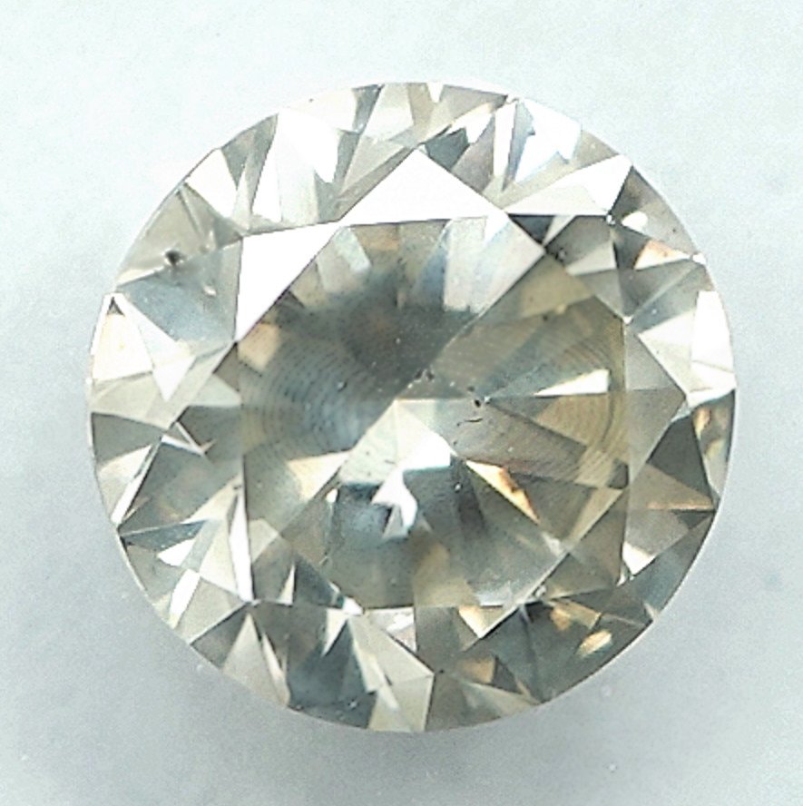 1 pcs 钻石 (天然色彩的) - 1.01 ct - 圆形 - Fancy light 稍帶灰色的 黄色 - I1 内含一级 - 国际宝石研究院(IGI) #2.1
