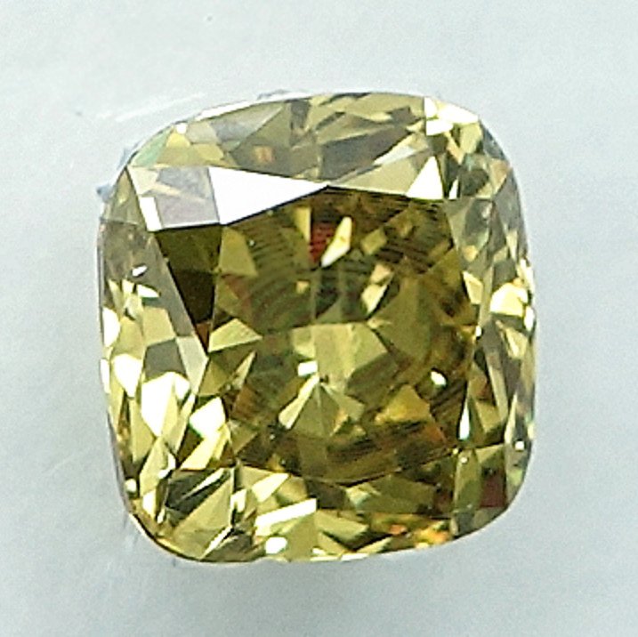 1 pcs 钻石 (天然色彩的) - 0.57 ct - 方形 - Fancy intense 黄色 - SI2 微内含二级 - 国际宝石研究院(IGI) #2.1