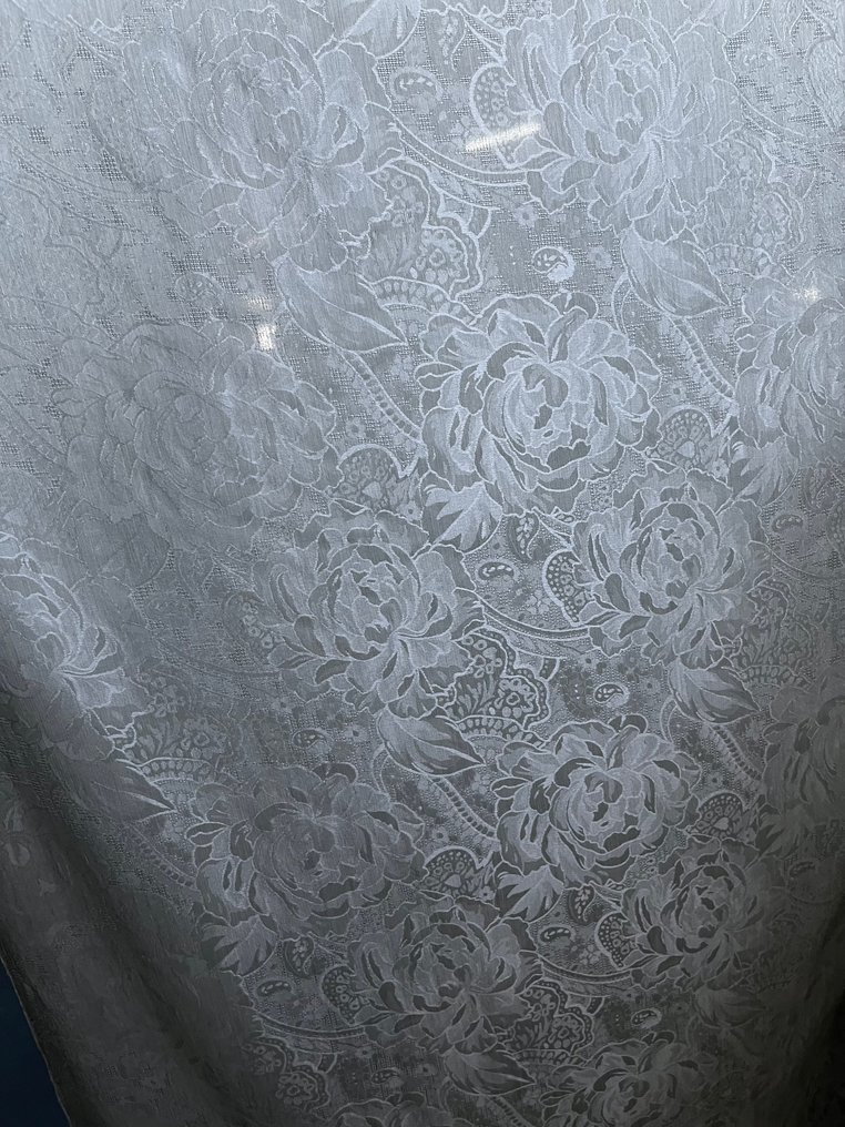 优雅的丝棉混纺花卉面料 – 600x320厘米 - 紡織品  - 600 cm - 320 cm #1.0