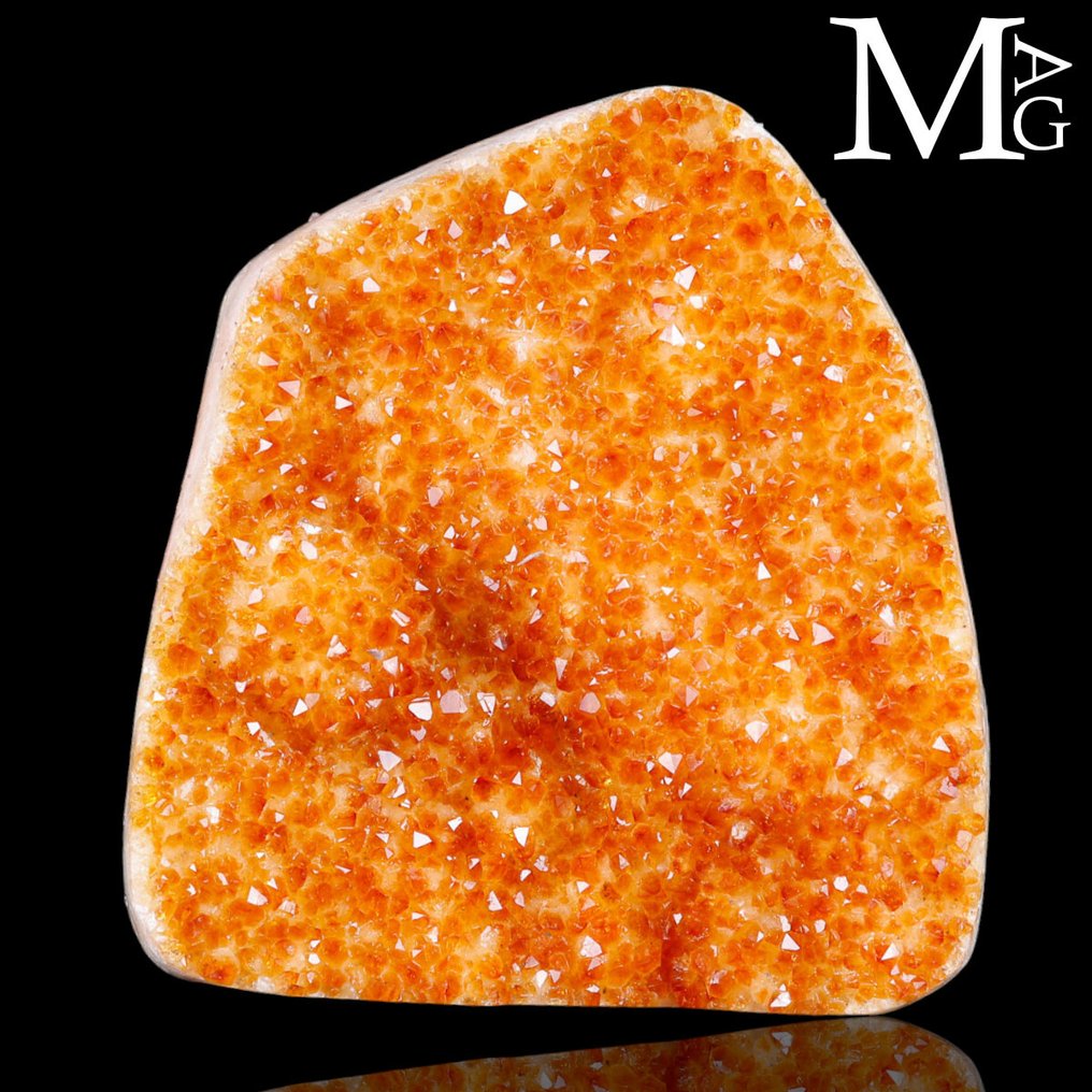 Top Quality Madeira Quartz Druzy - Deep Color - Altezza: 194 mm - Larghezza: 176 mm- 2909 g #2.1