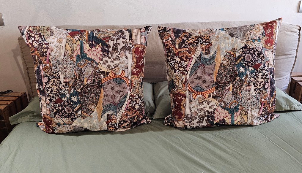 一套2个东方式填充靠垫 - 60x60厘米 - 艺术设计 - 墊子 #1.0