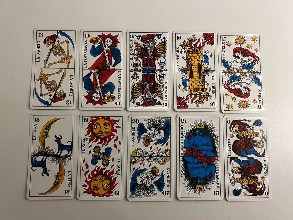 Franco Bruna - Κάρτες Ταρώ - Raro Tarocco 78 carte N° 643/1200 - Πλαστικοποιημένο χαρτόνι #2.1