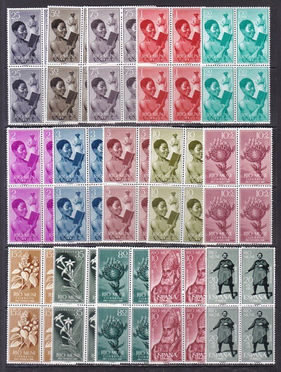 Rio Muni 1960/1968 - Komplette Sammlung in Blöcken 4 - MNH #1.0