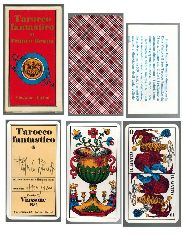 Franco Bruna - Κάρτες Ταρώ - Raro Tarocco 78 carte N° 643/1200 - Πλαστικοποιημένο χαρτόνι #4.3