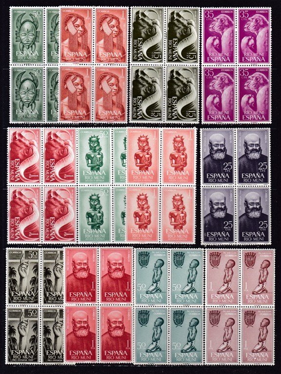 Rio Muni 1960/1968 - Komplette Sammlung in Blöcken 4 - MNH #2.1