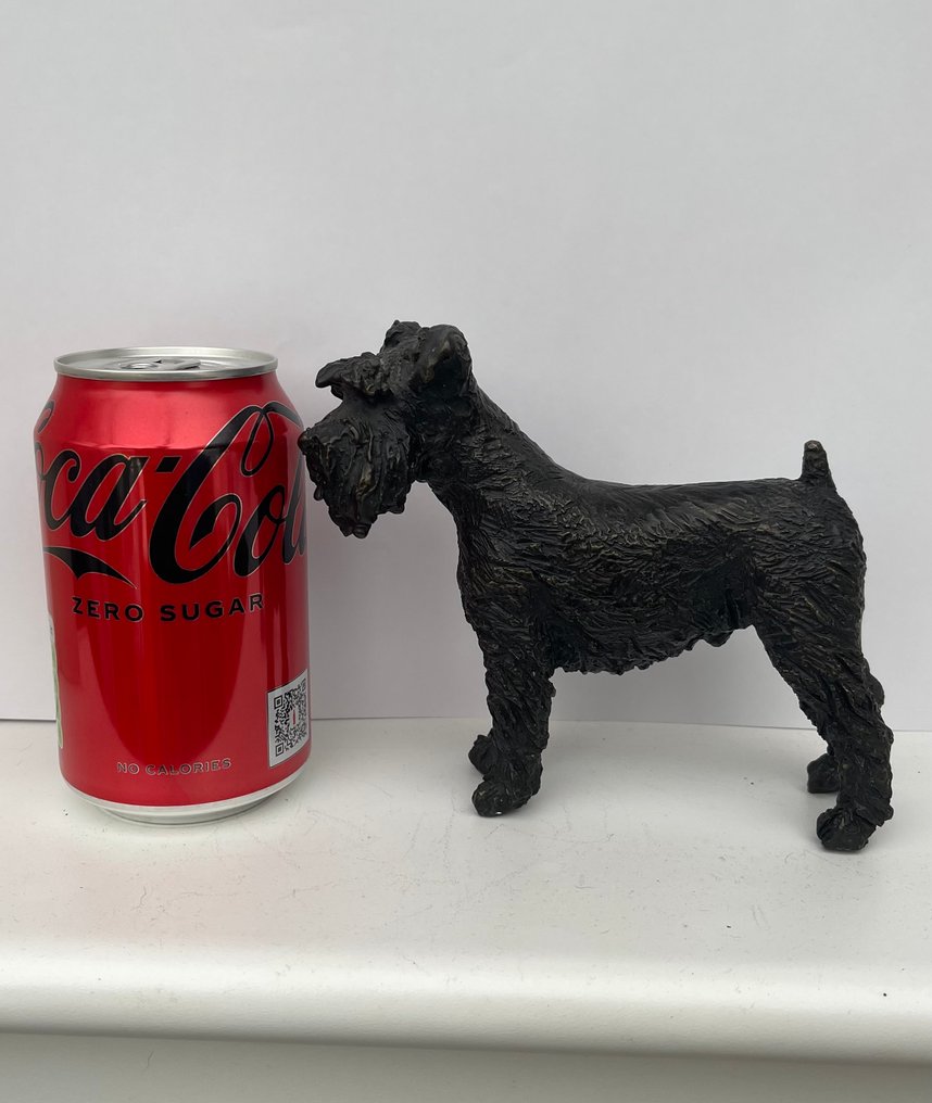 Statuette - Giant German Schnauzer- cold painted Viennese bronze - Koldmalet bronze #3.2