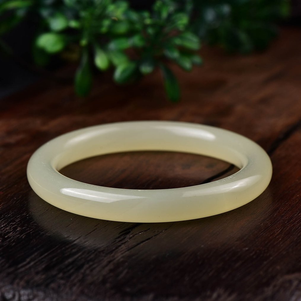 Pas de réserve - Certifié ALGT - Bangle en calcite naturelle - Sculpté de main de maître à partir d'une seule pièce- 46.84 g #1.0