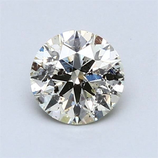 1 pcs Timantti (Luonnollinen) - 0.91 ct - Pyöreä - K - I1 - Kansainvälinen gemologinen instituutti (IGI) - IDEAL CUT ROUND #1.0