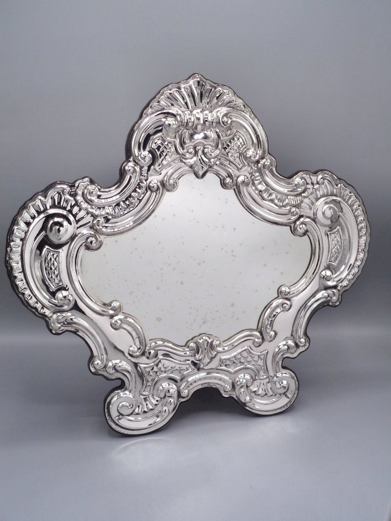 PG-Miani Argenteria - Specchiera - .925 argento - Cartagloria 36x37 #1.0