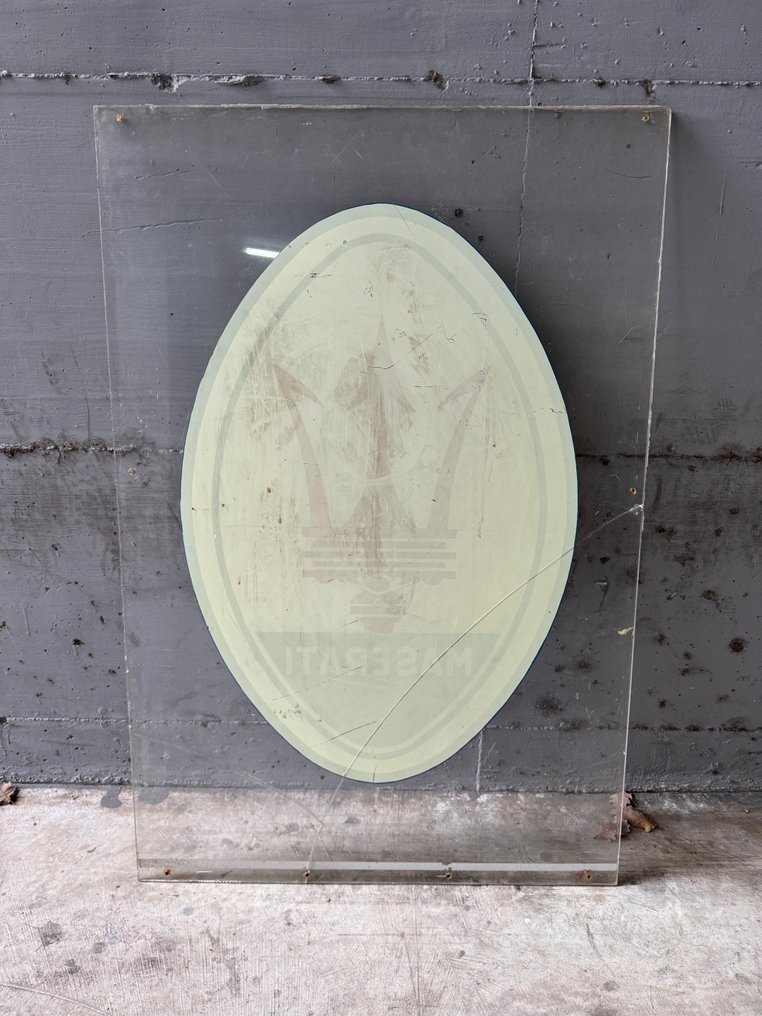 Maserati - 1960-tallets Maserati-forhandlerskilt - Skilt - plexiglass #4.3