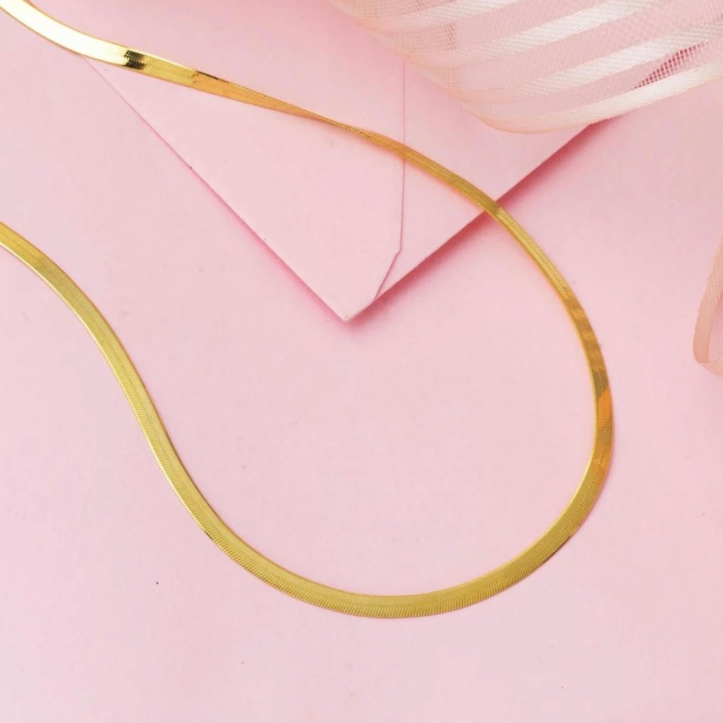 Handmade - 鏈 - 14 克拉 黃金 - Flet Tondo - 2.50 毫米 #2.1